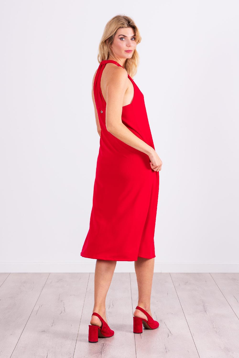 Lolitas&l Vestido Lampone Largo Atado Al Cuello LolitasyL