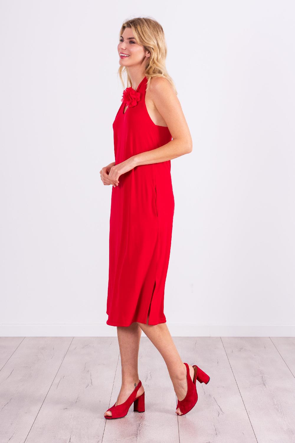 Lolitas&l Vestido Lampone Largo Atado Al Cuello LolitasyL