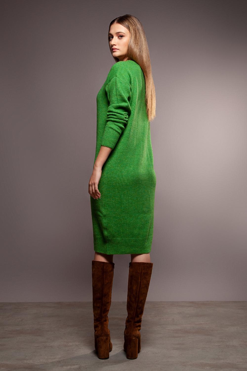 Lolitas&l Vestido Largo De Punto Verde Manzana Con Elastico Lolitas&L