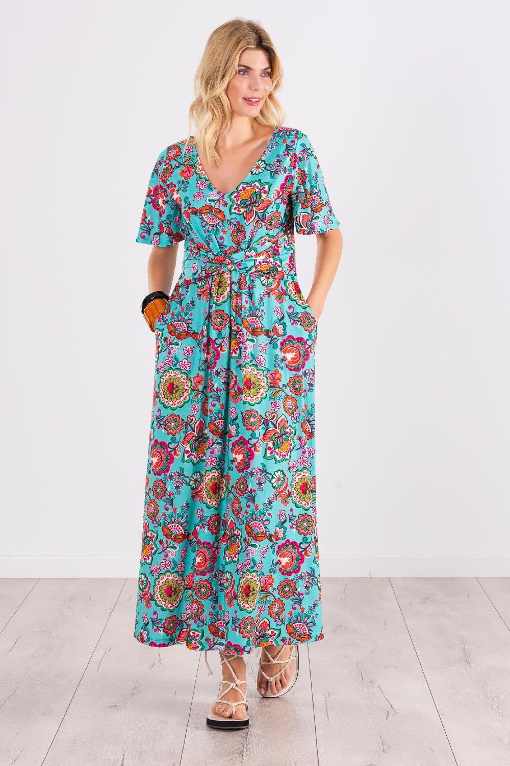 lolitas&l Vestido largo estampado Mandala anudado LolitasyL