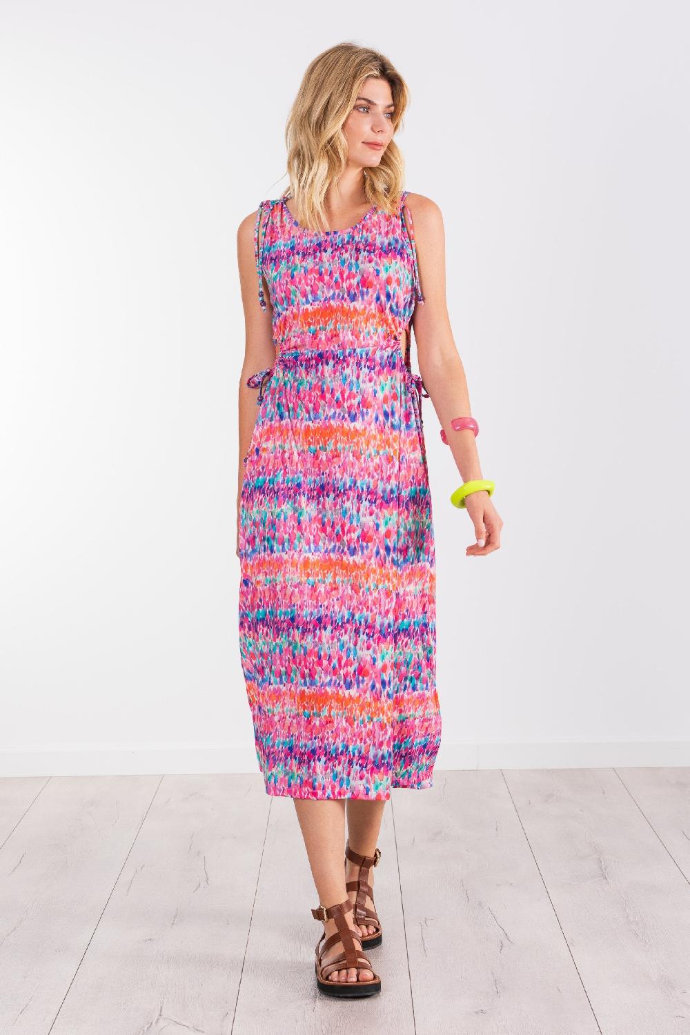 lolitas&l Vestido largo estampado Water Colour abertura en los costados LolitasyL