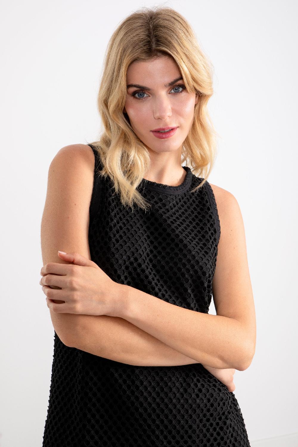 Lolitas&l Vestido Negro En Red De Tirantes LolitasyL