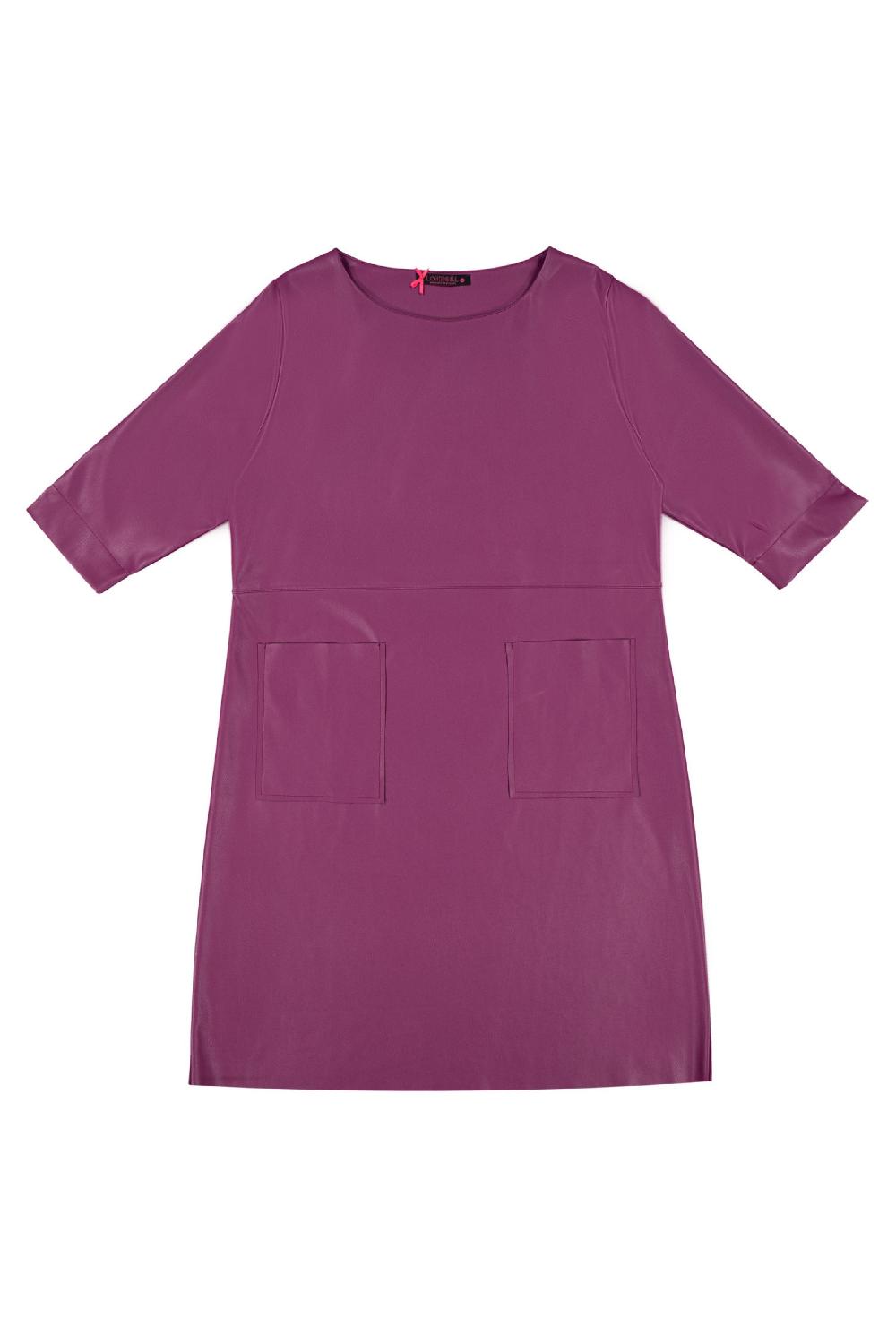 Lolitas&l Vestido Polipiel Orchidea Con Bolsillos Lolitas&L