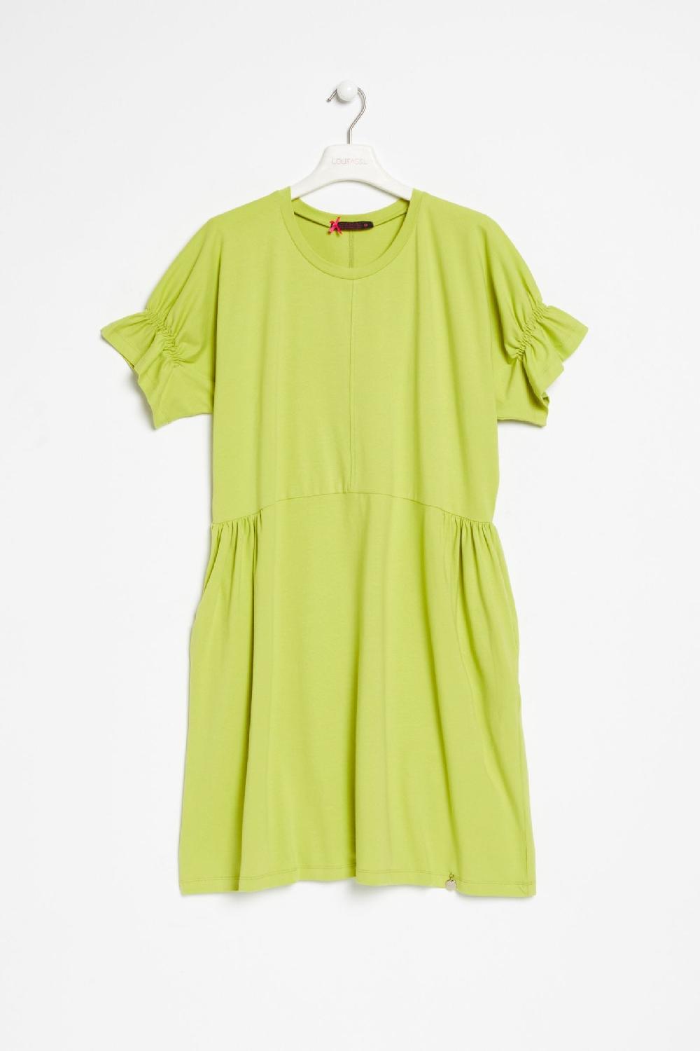 Lolitas&l Vestido Verde Acido Corto Con Bolsillos Lolitas&L