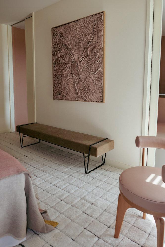 Lorena Canals ALFOMBRA DE LANA DE PASILLO MOSAIC NATURAL