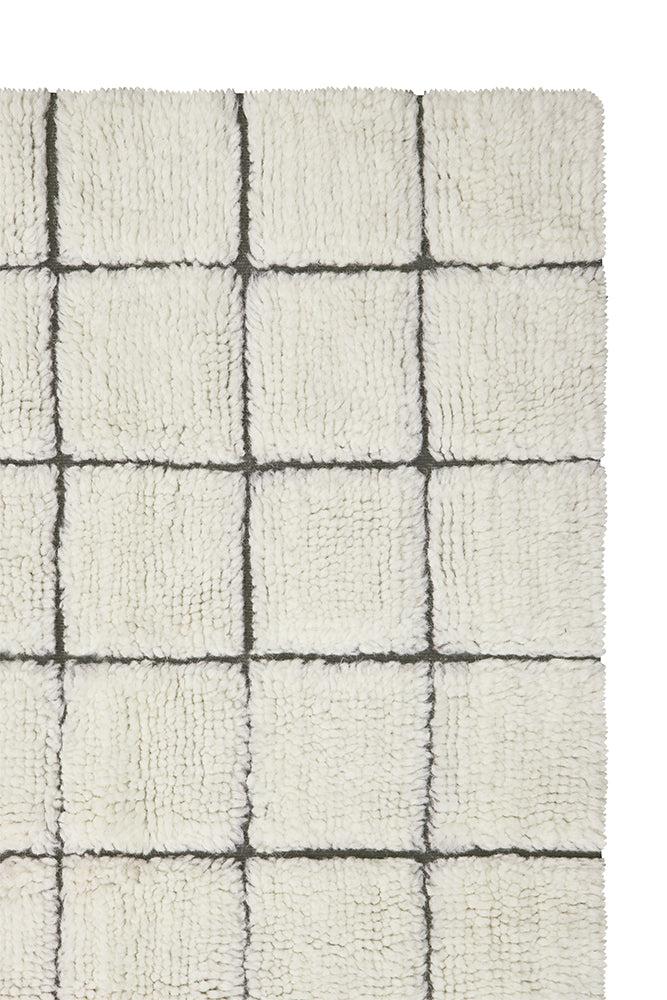 Lorena Canals ALFOMBRA DE LANA DE PASILLO MOSAIC NATURAL