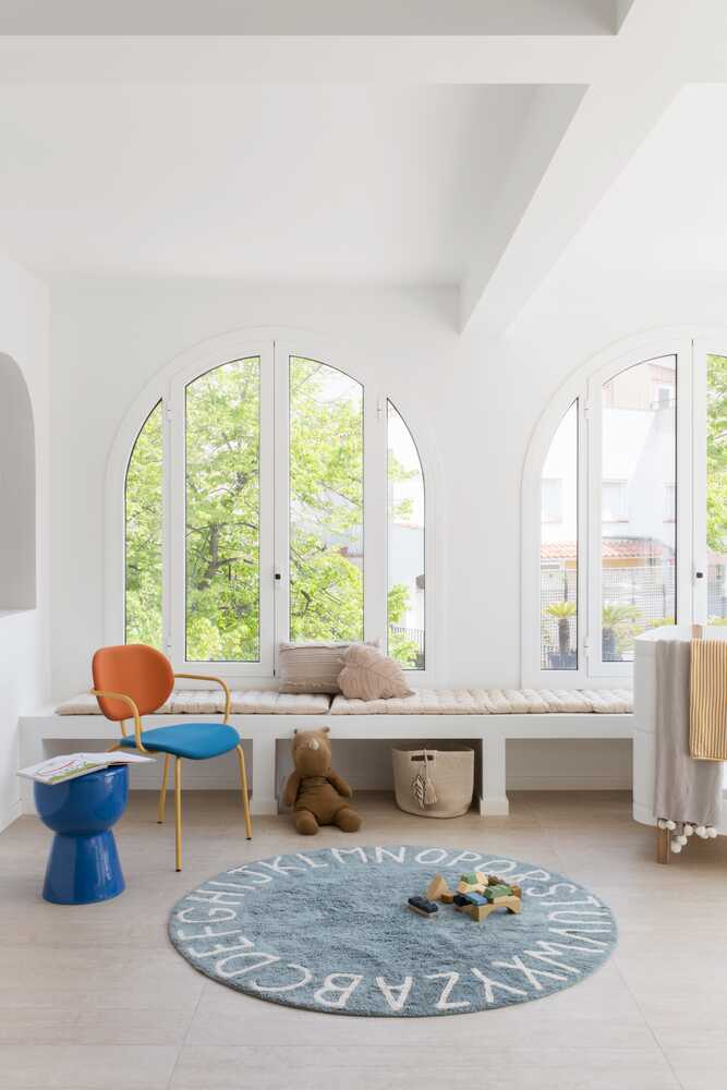 Lorena Canals ALFOMBRA LAVABLE ABC NATURAL VINTAGE BLUE