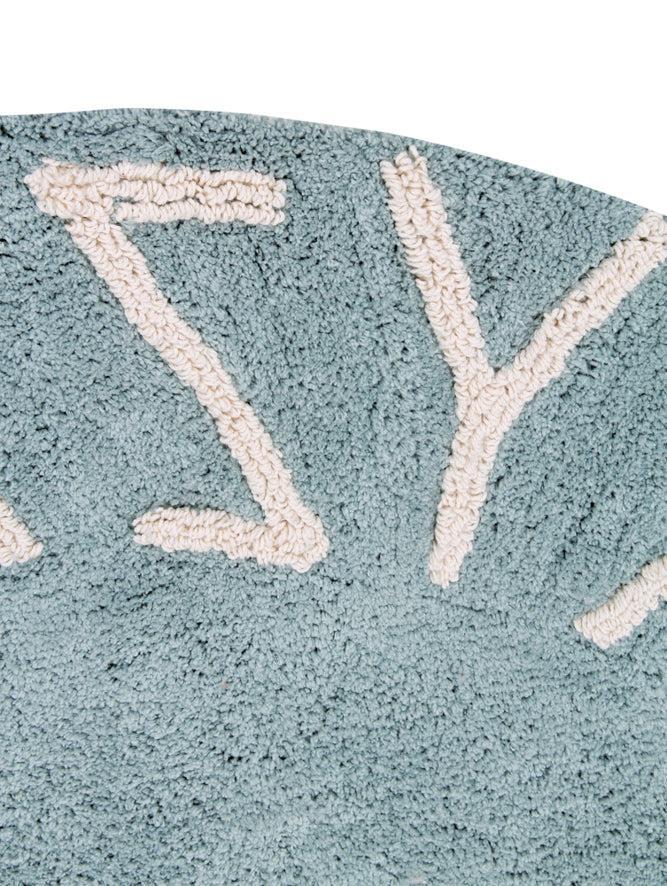 Lorena Canals ALFOMBRA LAVABLE ABC NATURAL VINTAGE BLUE