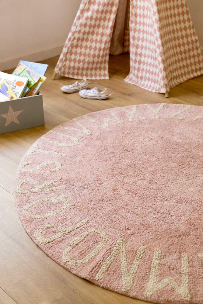 Lorena Canals ALFOMBRA LAVABLE ABC NATURAL VINTAGE NUDE