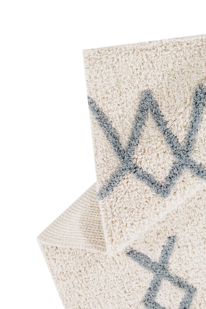 Lorena Canals ALFOMBRA LAVABLE ATLAS NATURAL/VINTAGE BLUE