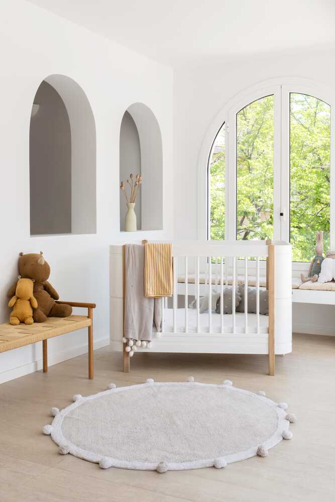 Lorena Canals ALFOMBRA LAVABLE BUBBLY LIGHT GREY - WHITE