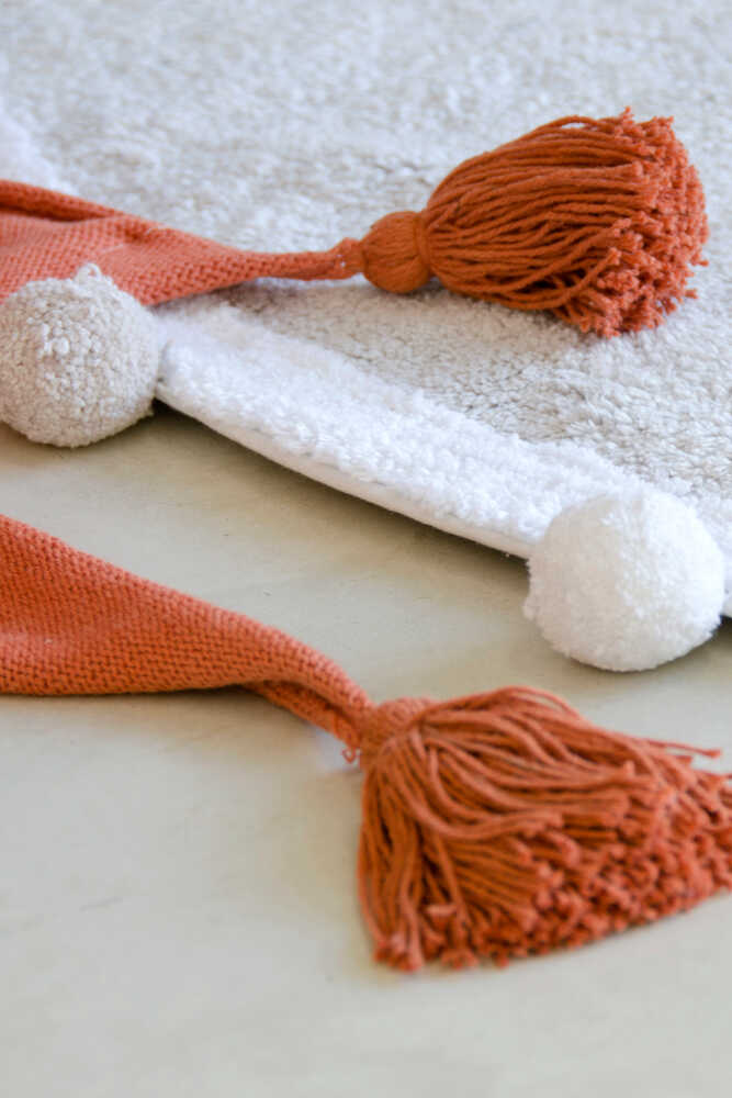 Lorena Canals ALFOMBRA LAVABLE BUBBLY LIGHT GREY - WHITE