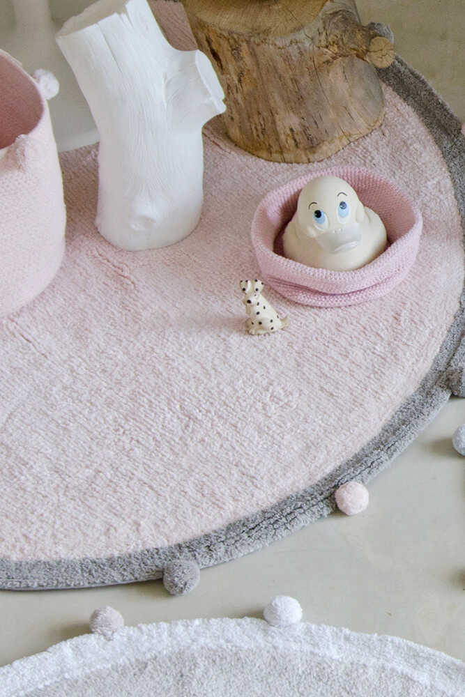 Lorena Canals ALFOMBRA LAVABLE BUBBLY SOFT PINK - GREY