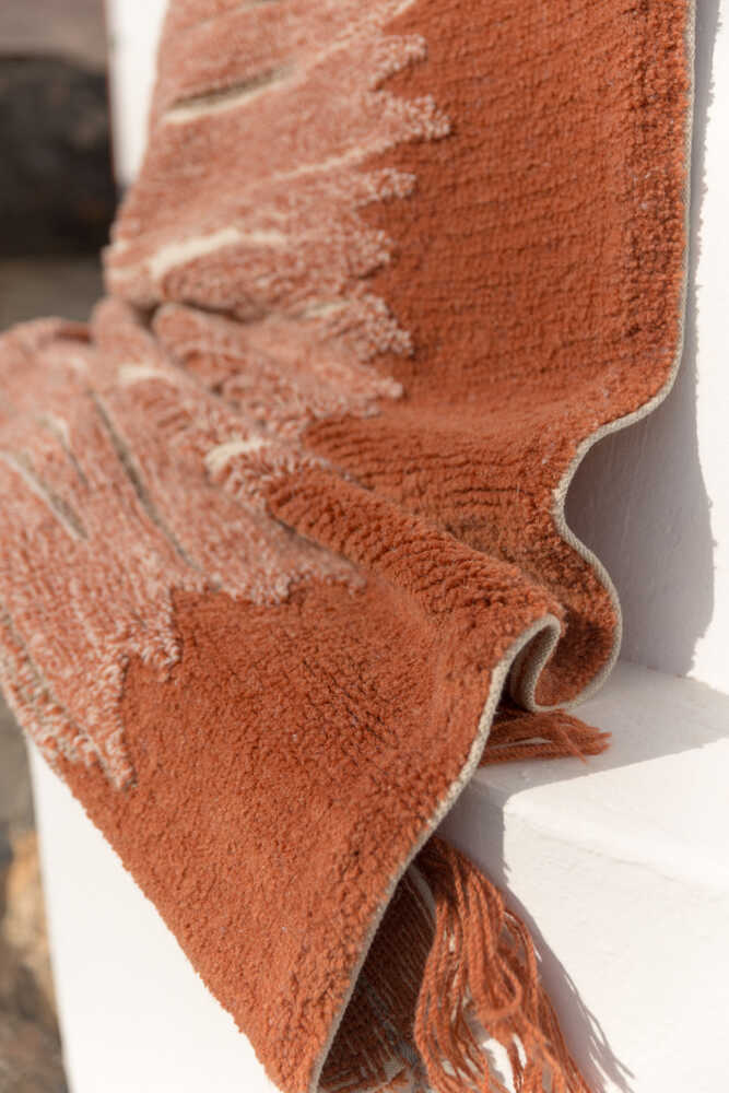 Lorena Canals ALFOMBRA LAVABLE DE LANA SUMAK TERRACOTA