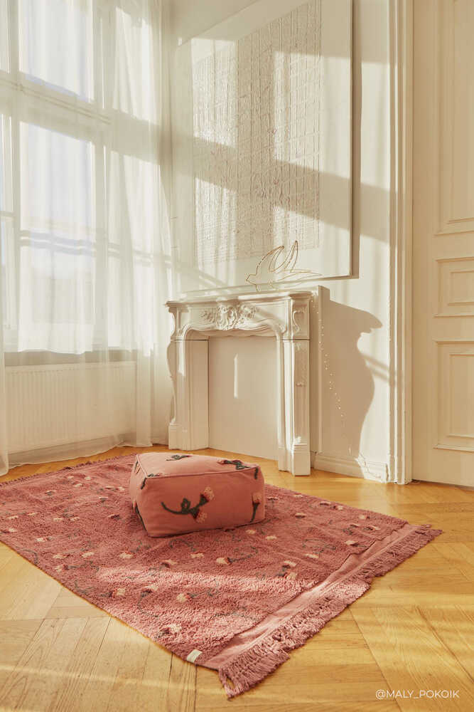 Lorena Canals ALFOMBRA LAVABLE ENGLISH GARDEN ASH ROSE