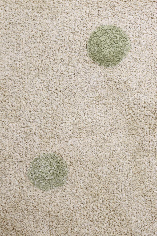 Lorena Canals ALFOMBRA LAVABLE HIPPY DOTS NATURAL - OLIVE