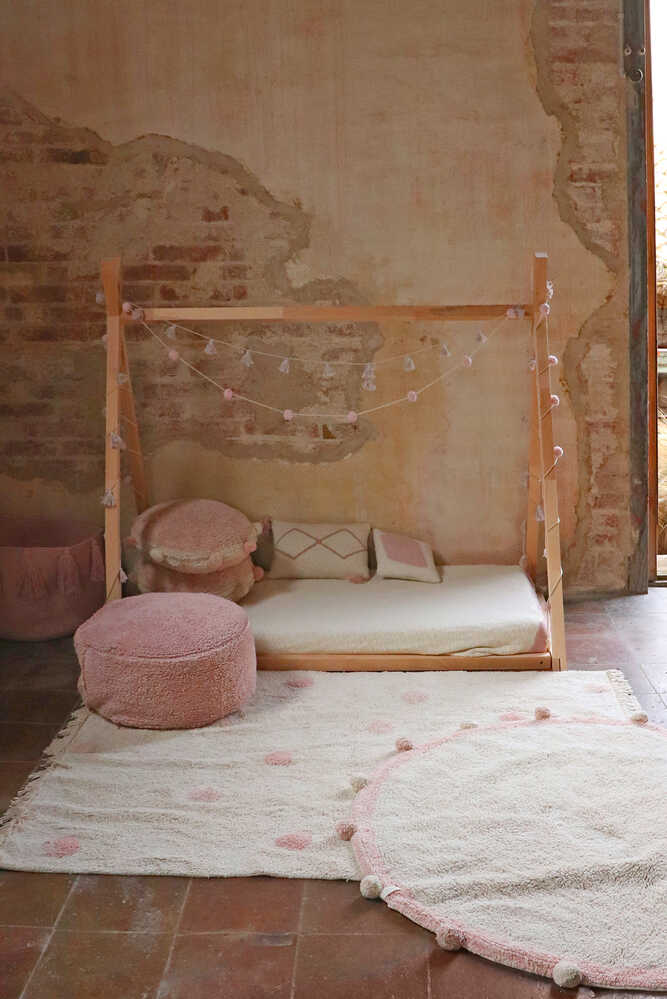 Lorena Canals ALFOMBRA LAVABLE HIPPY DOTS NATURAL - VINTAGE NUDE