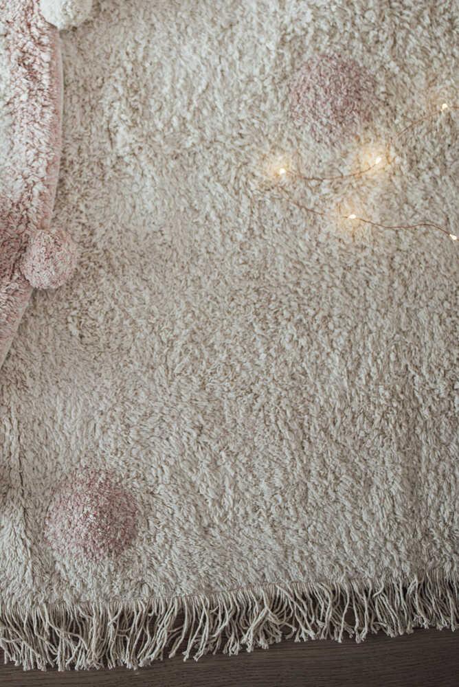 Lorena Canals ALFOMBRA LAVABLE HIPPY DOTS NATURAL - VINTAGE NUDE