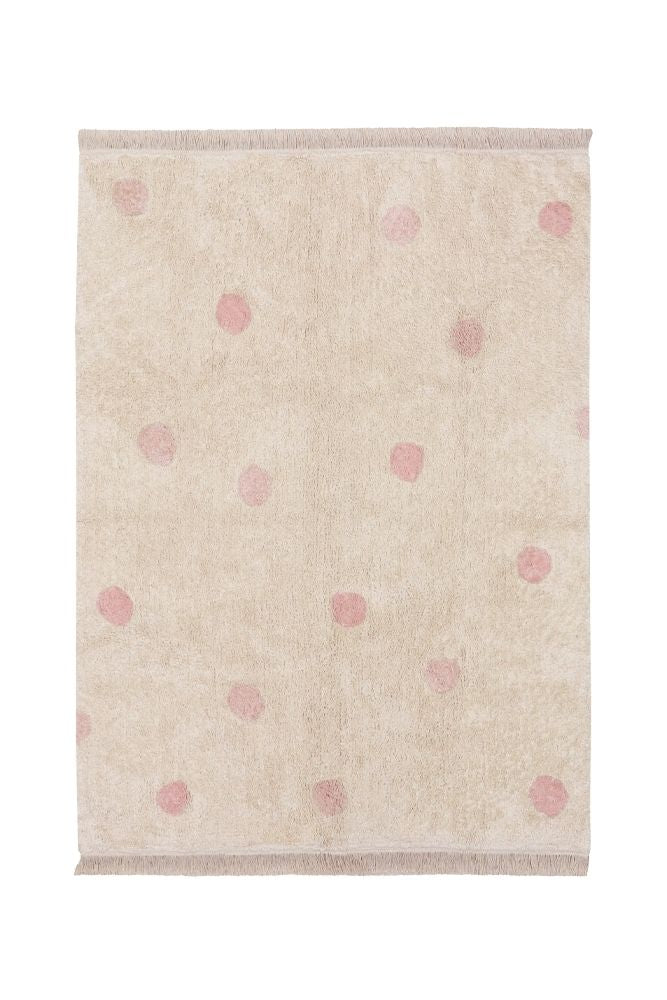 lorena canals ALFOMBRA LAVABLE HIPPY DOTS NATURAL - VINTAGE NUDE