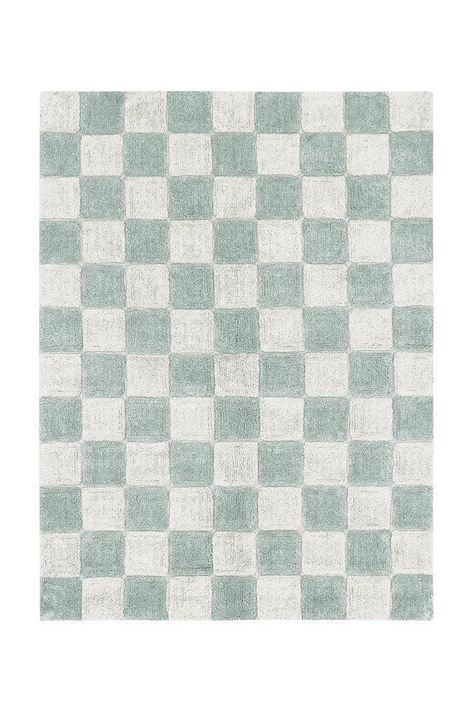 lorena canals Alfombra Lavable Kitchen Tiles Blue Sage