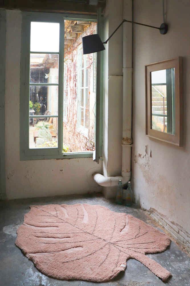 Lorena Canals ALFOMBRA LAVABLE MONSTERA VINTAGE NUDE