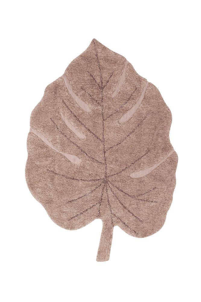 lorena canals ALFOMBRA LAVABLE MONSTERA VINTAGE NUDE