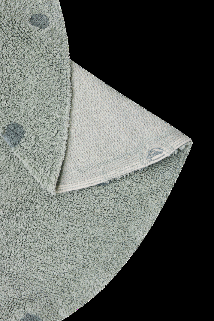 Lorena Canals ALFOMBRA LAVABLE REDONDA DOT BLUE SAGE