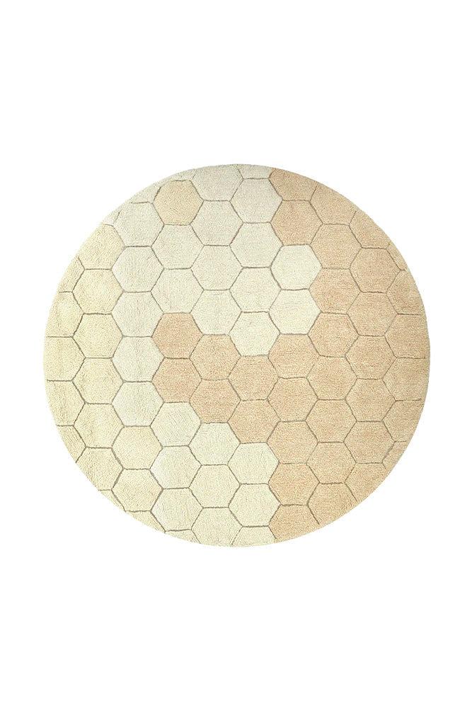 lorena canals ALFOMBRA LAVABLE REDONDA HONEYCOMB GOLDEN