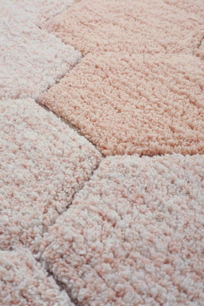 Lorena Canals ALFOMBRA LAVABLE REDONDA HONEYCOMB ROSE