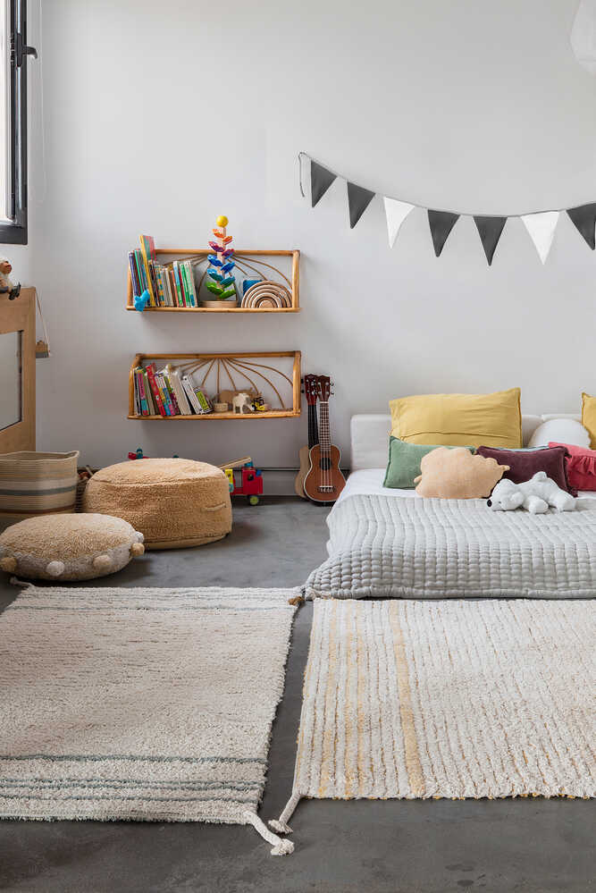 Lorena Canals ALFOMBRA LAVABLE REVERSIBLE TWIN VINTAGE BLUE