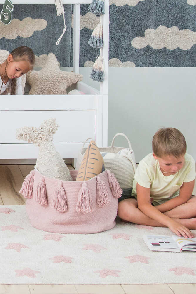 Lorena Canals ALFOMBRA LAVABLE STARS NATURAL-VINTAGE NUDE