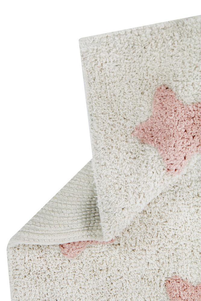 Lorena Canals ALFOMBRA LAVABLE STARS NATURAL-VINTAGE NUDE