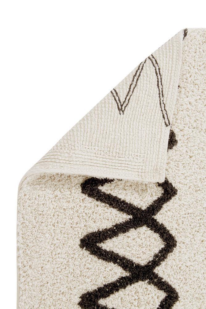 Lorena Canals ALFOMBRA LAVABLE ATLAS NATURAL-NEGRO