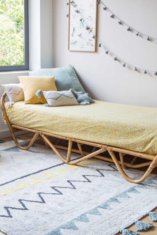 Lorena Canals ALFOMBRA LAVABLE AZTECA VINTAGE BLUE