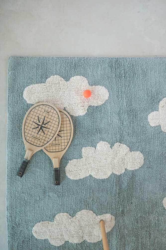 Lorena Canals ALFOMBRA LAVABLE CLOUDS VINTAGE BLUE