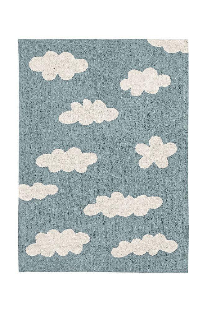 lorena canals ALFOMBRA LAVABLE CLOUDS VINTAGE BLUE