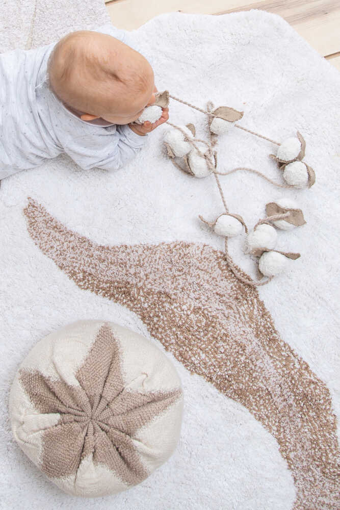 Lorena Canals ALFOMBRA LAVABLE COTTON FLOWER