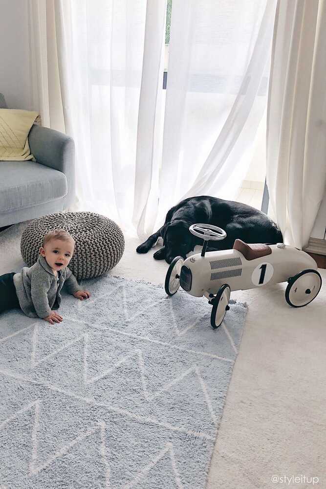 Lorena Canals ALFOMBRA LAVABLE HIPPY SOFT BLUE