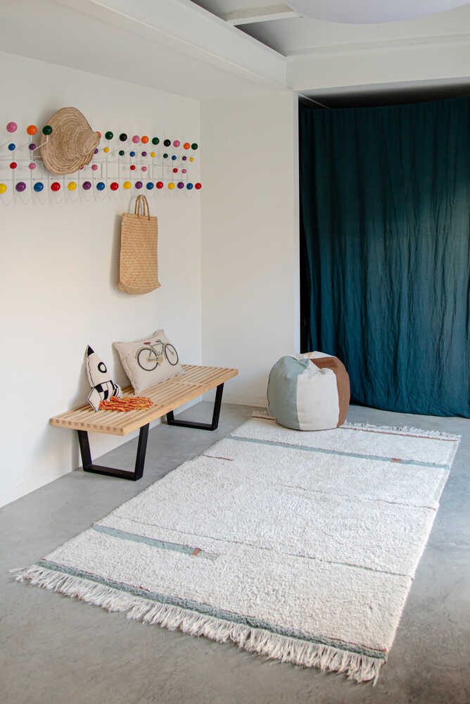 Lorena Canals ALFOMBRA LAVABLE LANES VINTAGE BLUE