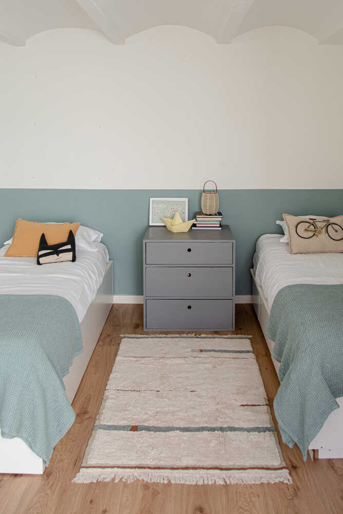 lorena canals ALFOMBRA LAVABLE LANES VINTAGE BLUE