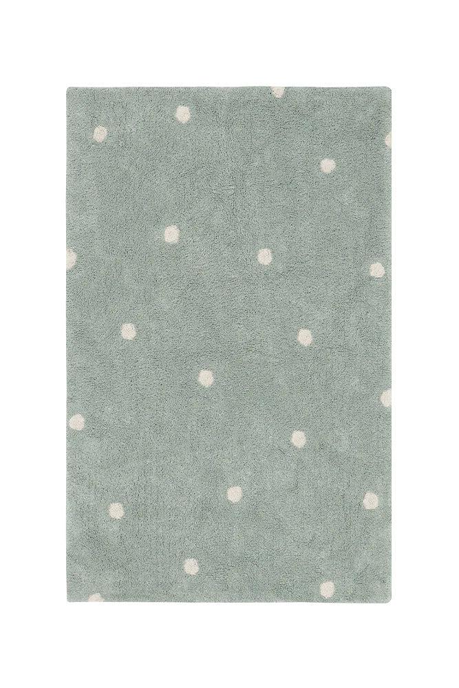 lorena canals ALFOMBRA LAVABLE MINI DOT BLUE SAGE