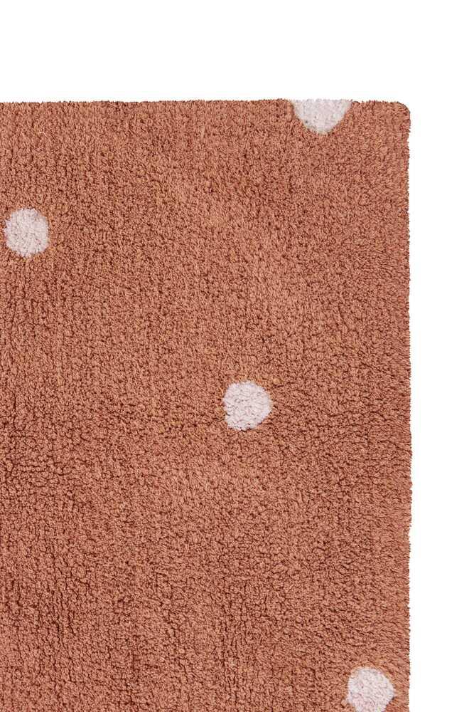 Lorena Canals ALFOMBRA LAVABLE MINI DOT CHESTNUT