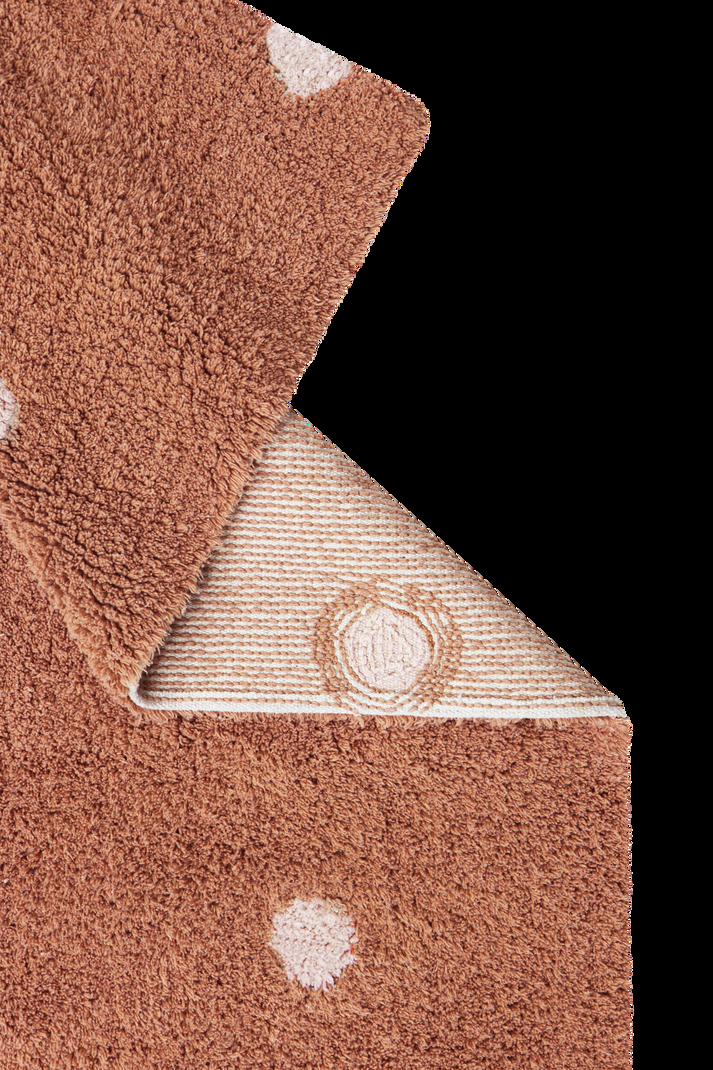 Lorena Canals ALFOMBRA LAVABLE MINI DOT CHESTNUT