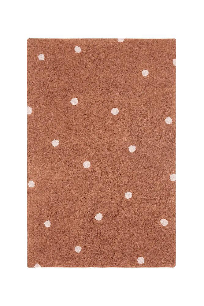 lorena canals ALFOMBRA LAVABLE MINI DOT CHESTNUT