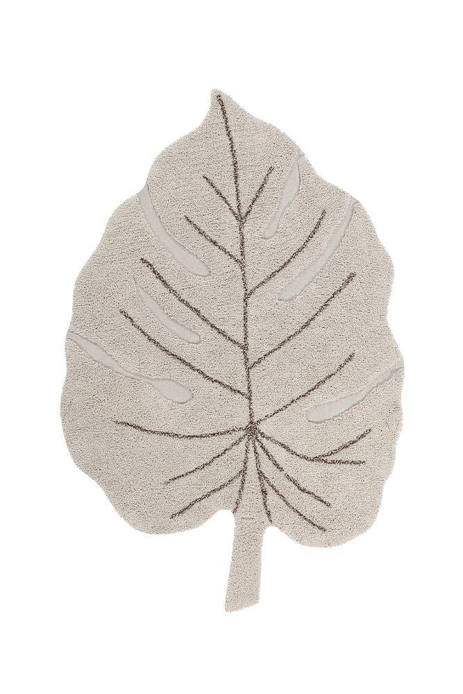 lorena canals ALFOMBRA LAVABLE MONSTERA NATURAL