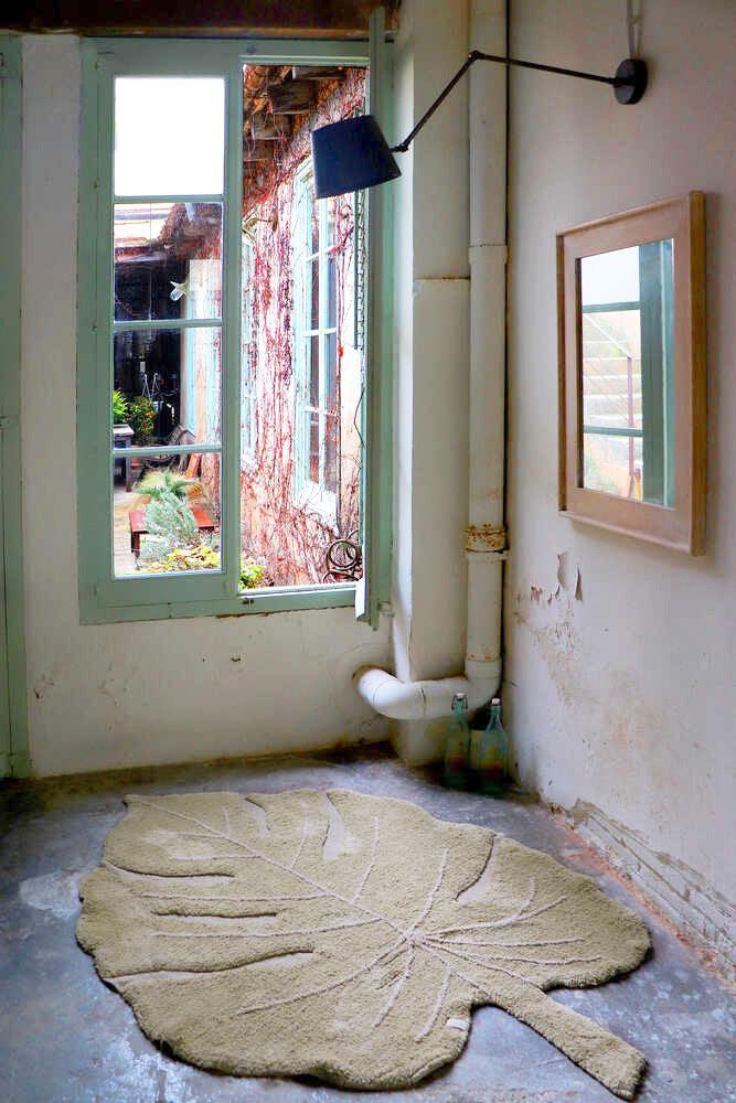 Lorena Canals ALFOMBRA LAVABLE MONSTERA OLIVE