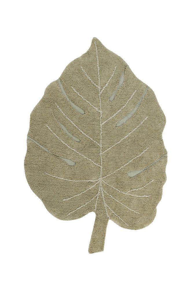 lorena canals ALFOMBRA LAVABLE MONSTERA OLIVE