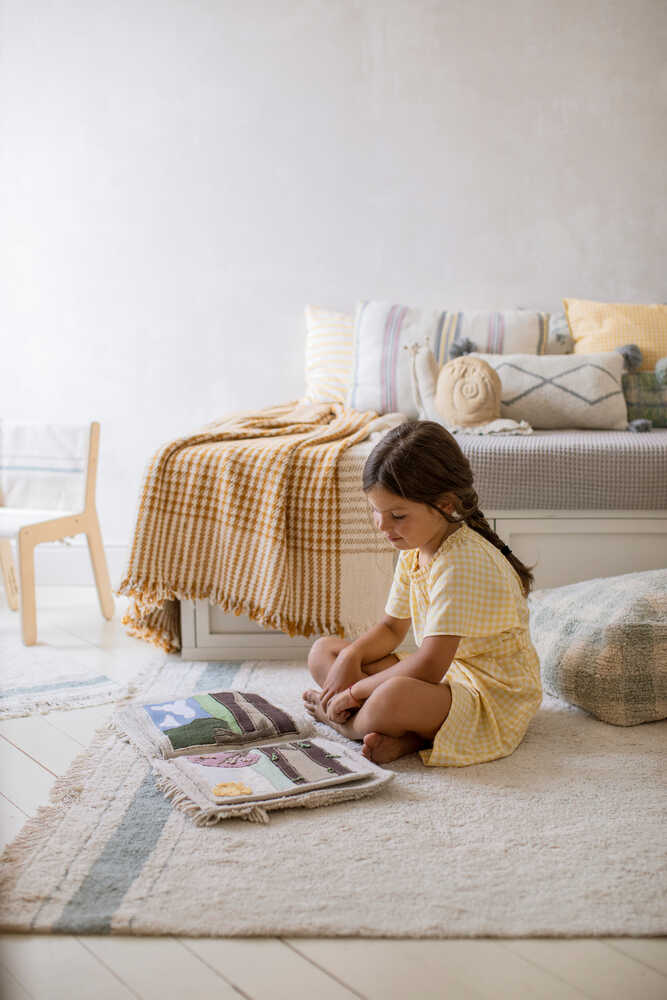 Lorena Canals Alfombra Lavable Plate Vintage Blue