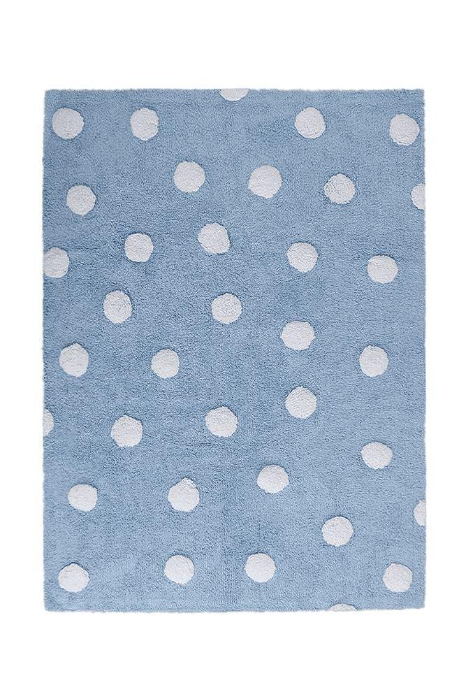 lorena canals ALFOMBRA LAVABLE POLKA DOTS BLUE