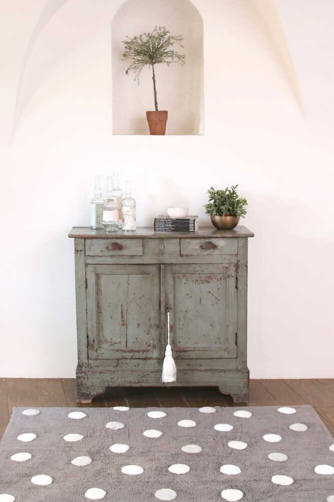 Lorena Canals ALFOMBRA LAVABLE POLKA DOTS GREY